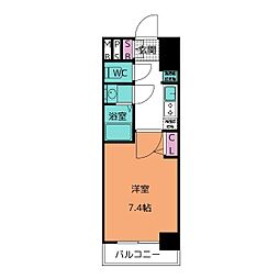 メイクスWアート丸の内 1Kの間取図画像