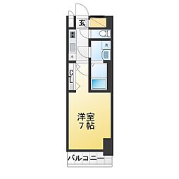 S-RESIDENCE名古屋菊井aline 1Kの間取図画像
