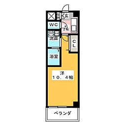 サウス名駅 1Kの間取図画像