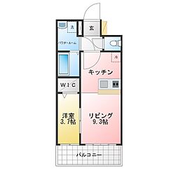 プレリス丸の内オーレル 1LDKの間取図画像
