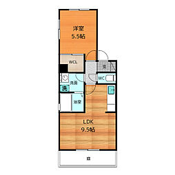 間取図画像 1LDK