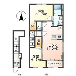 間取図画像 2LDK