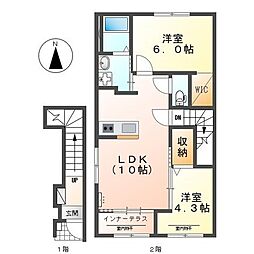 間取図画像 2LDK