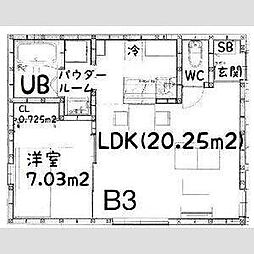 茜さす春のセラビィ 1階1LDKの間取り