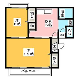 間取図画像 2DK