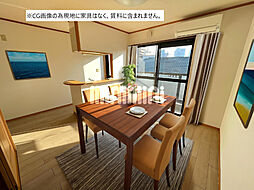 アドミール名西 4階1LDKのリビング/ダイニング