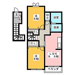 間取図画像 2LDK