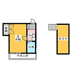 間取図画像 1K