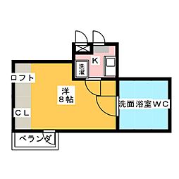 間取図画像 1K