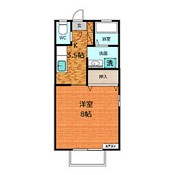 イグレック ワンルームの間取図画像