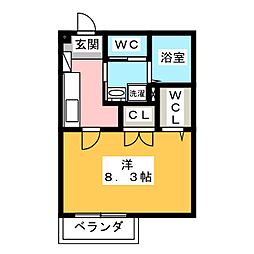 Filare 1Kの間取図画像