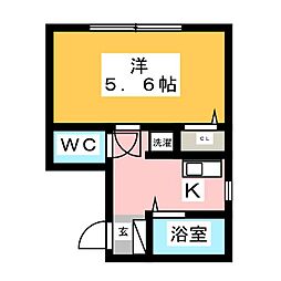 ランドビル本陣 1Kの間取図画像