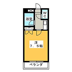 滝子ビリーブ館 1階1Kの間取り