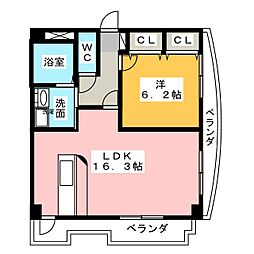 ＰＲＥＭＩＥＲ(プルミエ) 2階1LDKの間取り