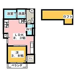 間取図画像 1LDK