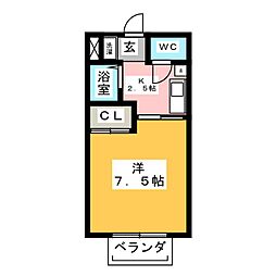 間取図画像 1K