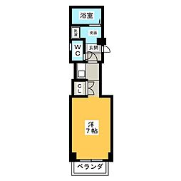 フォーシーズンズ広路 ワンルームの間取図画像