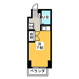 パティオ川名 ワンルームの間取図画像