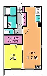 サンセール 1LDKの間取図画像