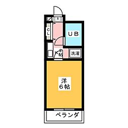 エル・エスポア御器所 1Kの間取図画像