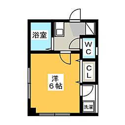 ドール小坂 1Kの間取図画像