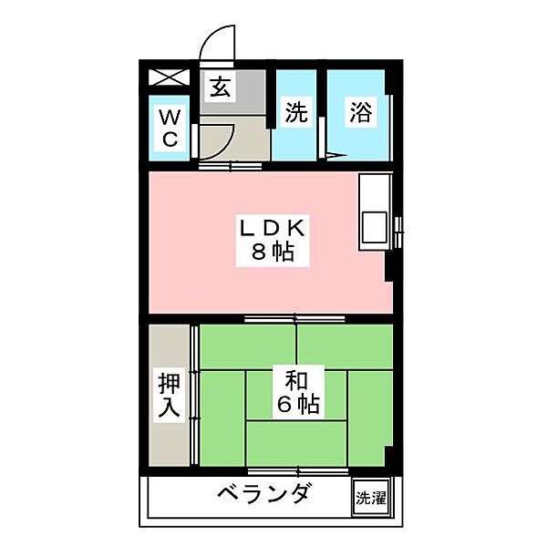 サンハイツ高蔵 ｜愛知県名古屋市熱田区夜寒町(賃貸マンション1LDK・3階・33.30㎡)の写真 その2