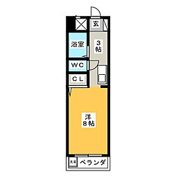 間取図画像 1K