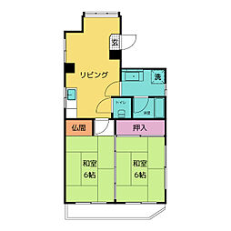 間取図画像 2LDK