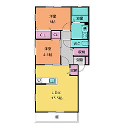 間取図画像 2LDK