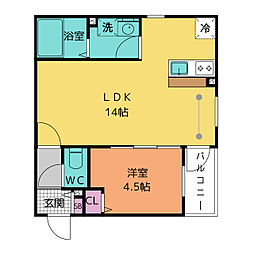 間取図画像 1LDK
