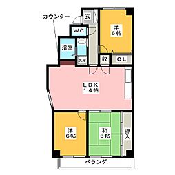 間取図画像 3LDK