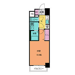 S-RESIDENCE金山WEST 1Kの間取図画像