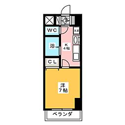 リプル千代田 1Kの間取図画像
