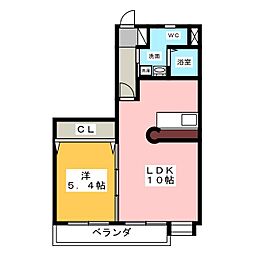 CASAABITARE 1LDKの間取図画像