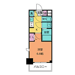 S-RESIDENCE上前津駅前 1Kの間取図画像
