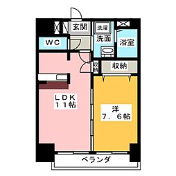 Axis 1LDKの間取図画像