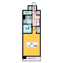 RESIDENCIA尾頭橋駅前 1Kの間取図画像