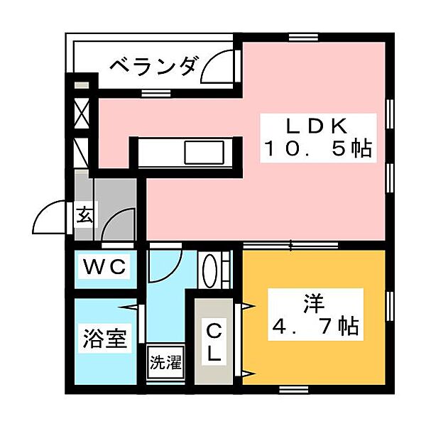 Cherim瑞穂公園 ｜愛知県名古屋市瑞穂区彌富通４丁目(賃貸アパート1LDK・2階・35.70㎡)の写真 その2