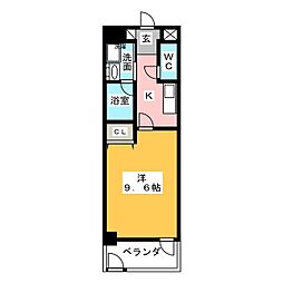 IARIM新瑞橋 1Kの間取図画像
