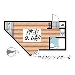 プレスイン新瑞 ワンルームの間取図画像