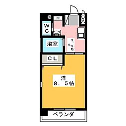 E-House 1Kの間取図画像