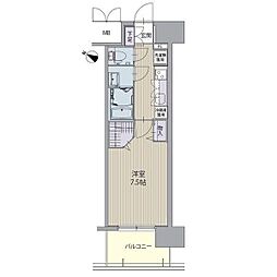 パルティール笠寺 1Kの間取図画像