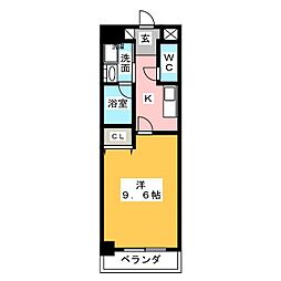 IARIM新瑞橋 1Kの間取図画像