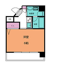 aLATOSHIRAKABE 1Kの間取図画像