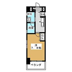 aLATO丸の内 9階1Kの間取り