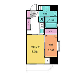 aLATO丸の内 3階2Kの間取り