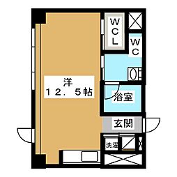 ＫＤＸレジデンス東桜I 18階ワンルームの間取り