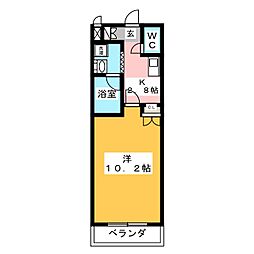 間取図画像 1K