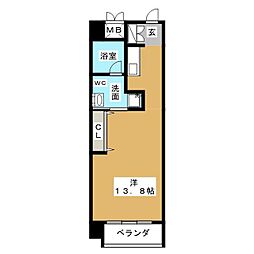 RESIDIA東桜2 1LDKの間取図画像
