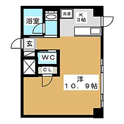 KDXレジデンス東桜1 ワンルームの間取図画像